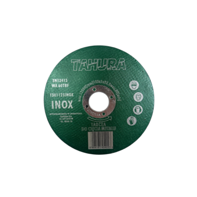 TAHURA VÁGÓKORONG FÉMHEZ ÉS ROZSDAMENTES ACÉLHOZ INOX 125 MM