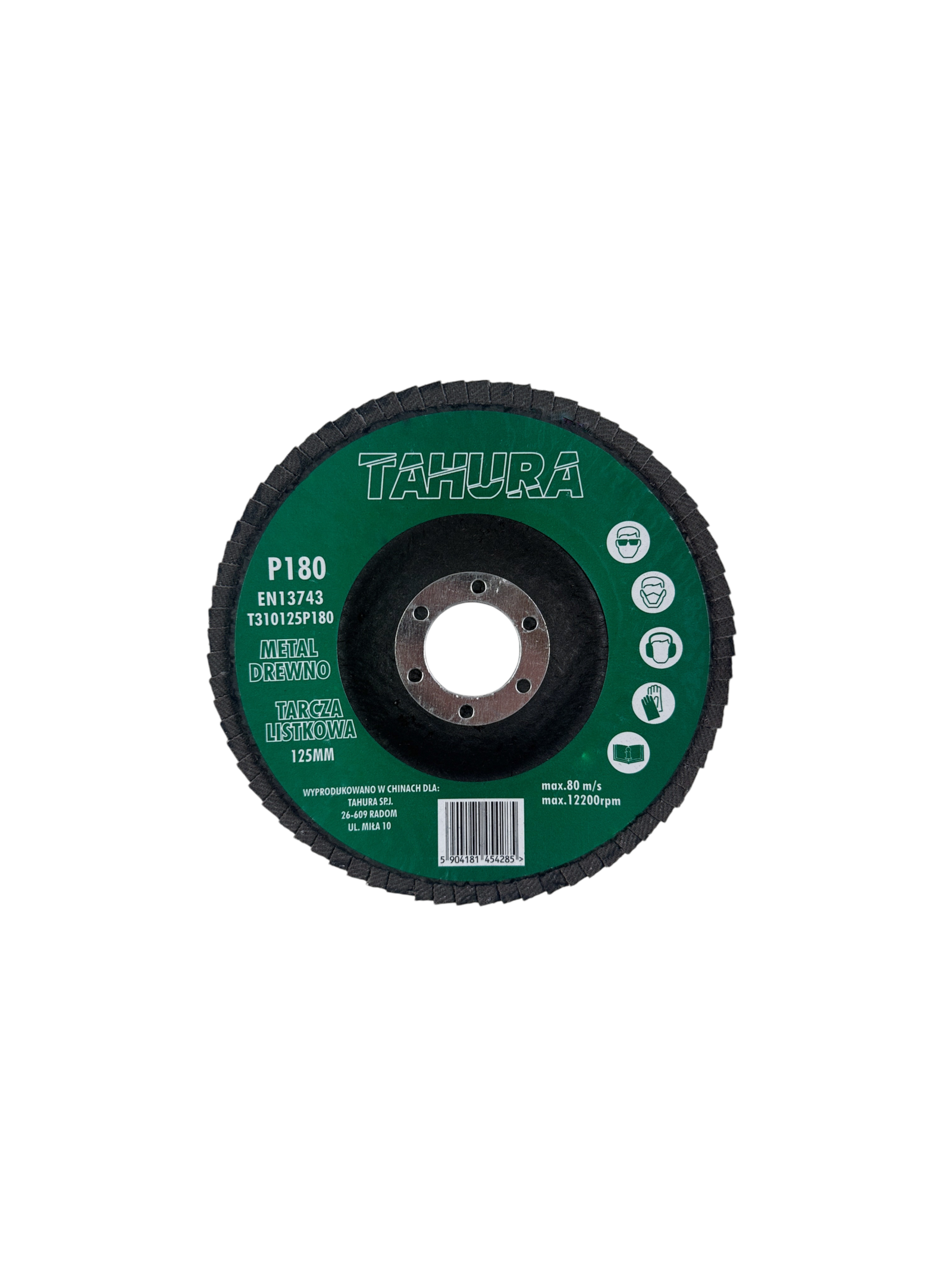 TAHURA 125 MM-ES LAMELLÁS CSISZOLÓTÁRCSA P180
